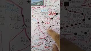 Balakot Mansehra Naran - Jalkhad - Chilas - Hunza to China Boards Road Map