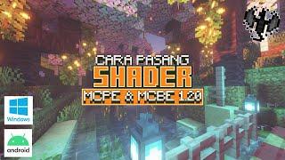 CARA PASANG SHADER MCPE 1.20 RENDER DRAGON TERBARU 2023 DIJAMIN WORK 100% - MCPE & MCBE #shaders