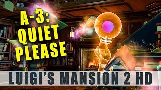 Luigis Mansion 2 HD A3 Walkthrough - Quiet Please Investigate Music in the Library Nintendo Switch
