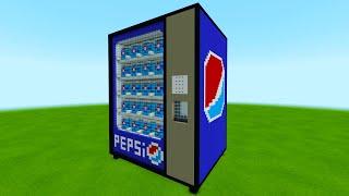 Minecraft How To Make Giant Pepsi Vending Machine