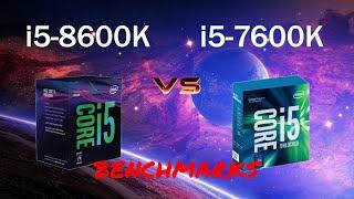 i5 8600k vs i5 7600k Gaming Benchmarks