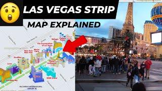 Huge Las Vegas Strip Tour- Complete Map with video and commentary