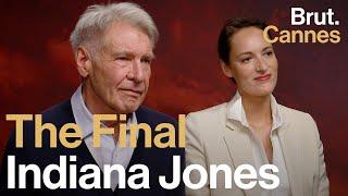 Harrison Ford and Phoebe Waller-Bridge on Indiana Jones