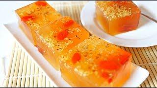 VEGAN DIM SUM - OSMANTHUS FLOWER JELLY - 桂花糕