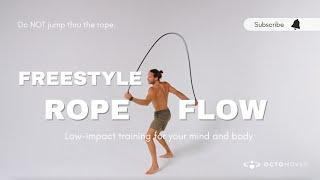 Athletic Style Rope Flow Freestyle Improvisation with Octomoves Kraken flow rope