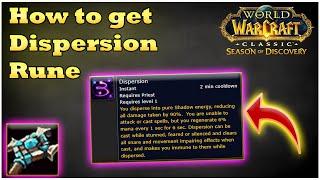 How to get Dispersion Rune WoW SoD