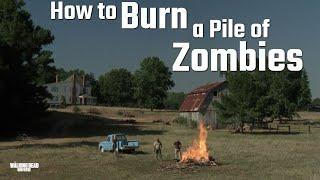 How to Burn a Pile of Zombies - The Walking Dead Survivor Series - educational only