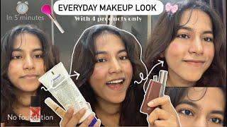 How i did everyday makeup look under 5 minutes   Sneha