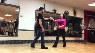 West Coast Swing lesson with Champion Parker Dearborn