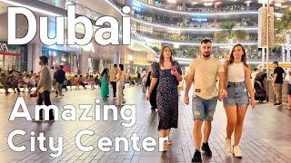 Dubai 4K Amazing City Center Downtown Dubai Walking Tour 