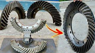 The Highly Crucial Repaired of Broken Heavy Truck Differential Gear Ring By Mechanical Hero…