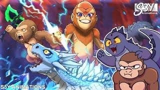 Godzilla X Kong React To Baby Godzilla x Kong Scar King vs Shimu– Animation 23