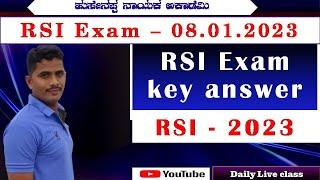 RSI SI Key Answers- 2023  08012023