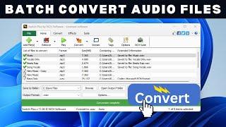 How To Batch Convert Audio Files