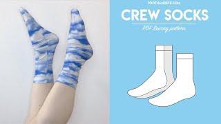  How To Make Crew Socks with Downloadable Sewing Pattern  Beginner Friendly
