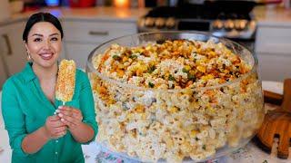 Mexican STREET CORN Macaroni Chicken PASTA SALAD Recipe Deli-Quality