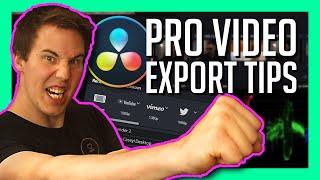 HOW TO EXPORT VIDEO IN RESOLVE 17 - DaVinci Resolve Rendering Tips