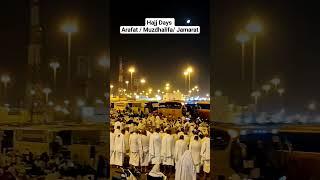 Hajj Days in Arafat  Muzdhalifa Jamarat what is it like #hajj