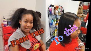 HOW TO DO A VIRGIN RELAXER   USING DARK & LOVELY