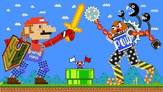 MARIO ROBOT Battle Can Mario Robot vs Goomba Robot but Mario Can Upgrade Myself?  ADN MARIO GAME