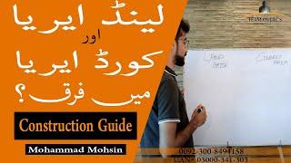 HOUSE CONSTRUCTION GUIDE Difference between Covered area & Land area of a building.