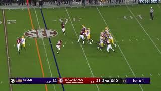 Jayden Daniels 26 Yard Touchdown Pass to Kyren Lacy #14 LSU vs #8 Alabama