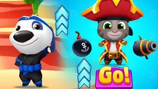 Talking Tom Fun Fair Halloween Update - Pirate Tom Queen Angela Talking Hank Gameplay