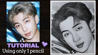 How to draw BTS RM Drawing Step by Step - Tutorial  YouCanDraw