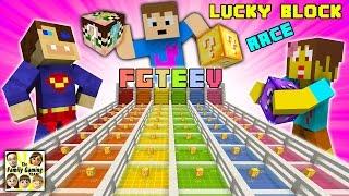 FGTEEV Minecraft Lucky Block Race #1 We Are Such Cheaters & Moms a Noob Mod Mini-Game