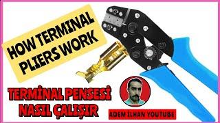 #electric TERMİNAL PENSESİ TANITIM VE KULLANIM SEKLİ HOW TERMINAL PLIERS WORK