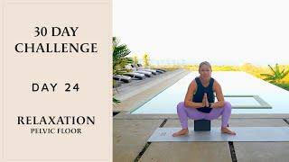 Exercises for Tight Pelvic Floor & Overactive Bladder  30 Day Yoga Challenge