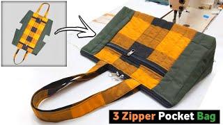 मार्केट जैसा सुंदर बैग बनाएं घर पर  handbag cutting and stitching  Cloth bag making  Shopping bag