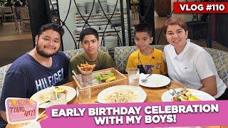 EARLY BIRTHDAY CELEBRATION WITH MY BOYS  Fun Fun Tyang Amy Vlog 110