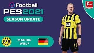 M. WOLF face+stats Borussia Dortmund How to create in PES 2021