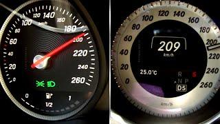 2016 C200d vs 2015 E180  Acceleration Comparison