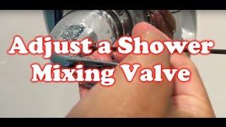 Shower not getting hot? Adjust your shower Mixing Valve