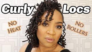 HOW TO CURL YOUR LOCS WITH NO HEAT OR ROLLERS In 5 Hours