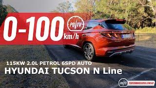 2022 Hyundai Tucson N Line 2.0 MPi 0-100kmh & engine sound
