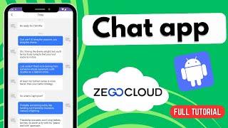 Chat app  ZEGOCLOUD  Android Studio Tutorial  2024