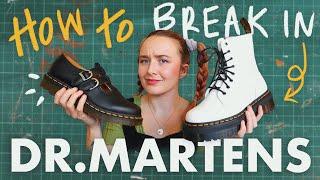 How to break in Dr Martens  WATCH THIS before breaking in Doc Martens boots