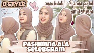 TUTORIAL HIJAB PASHMINA SIMPLE ALA SELEBGRAM KEKINIAN  Pashmina untuk sehari-hari dan acara formal