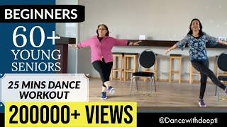 60 plus Dance Exercise for Seniors  25mins Beginners  Old Hindi Songs Bollywood Dance Workout