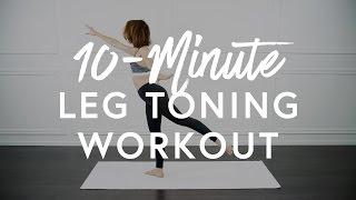 10 Minute Leg Toning Workout  The Zoe Report by Rachel Zoe