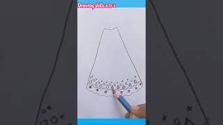 How to draw a girl wearing beautiful lehnga Easy girl drawing for beginners#shorts
