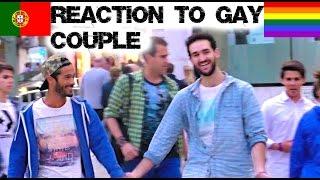 Reaction to Gay Couple in Portugal Social Experiment  Lorenzo and Pedro