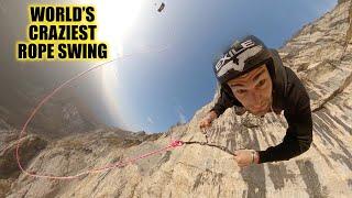 MASSIVE ROPE SWING OFF PARACHUTE  Europe part 2