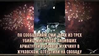 По сообщениям СМИ двух из трех УБИЙЦ мигрантов забивших арматурой русского мужчину ОТПУСТИЛИ