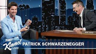 Patrick Schwarzenegger on Dad Arnold Not Having a Cell Phone Playing a Navy SEAL & The Staircase