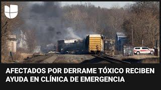 Abren clínica en Ohio para pacientes afectados por descarrilamiento de tren con tóxicos