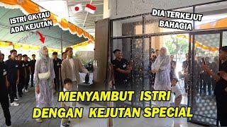 ISTRIKU SANGAT TERKEJUT BAHAGIA SAAT DI SAMBUT SPECIAL DI SEKOLAH YANG AKU DIRIKAN  BANGGA 